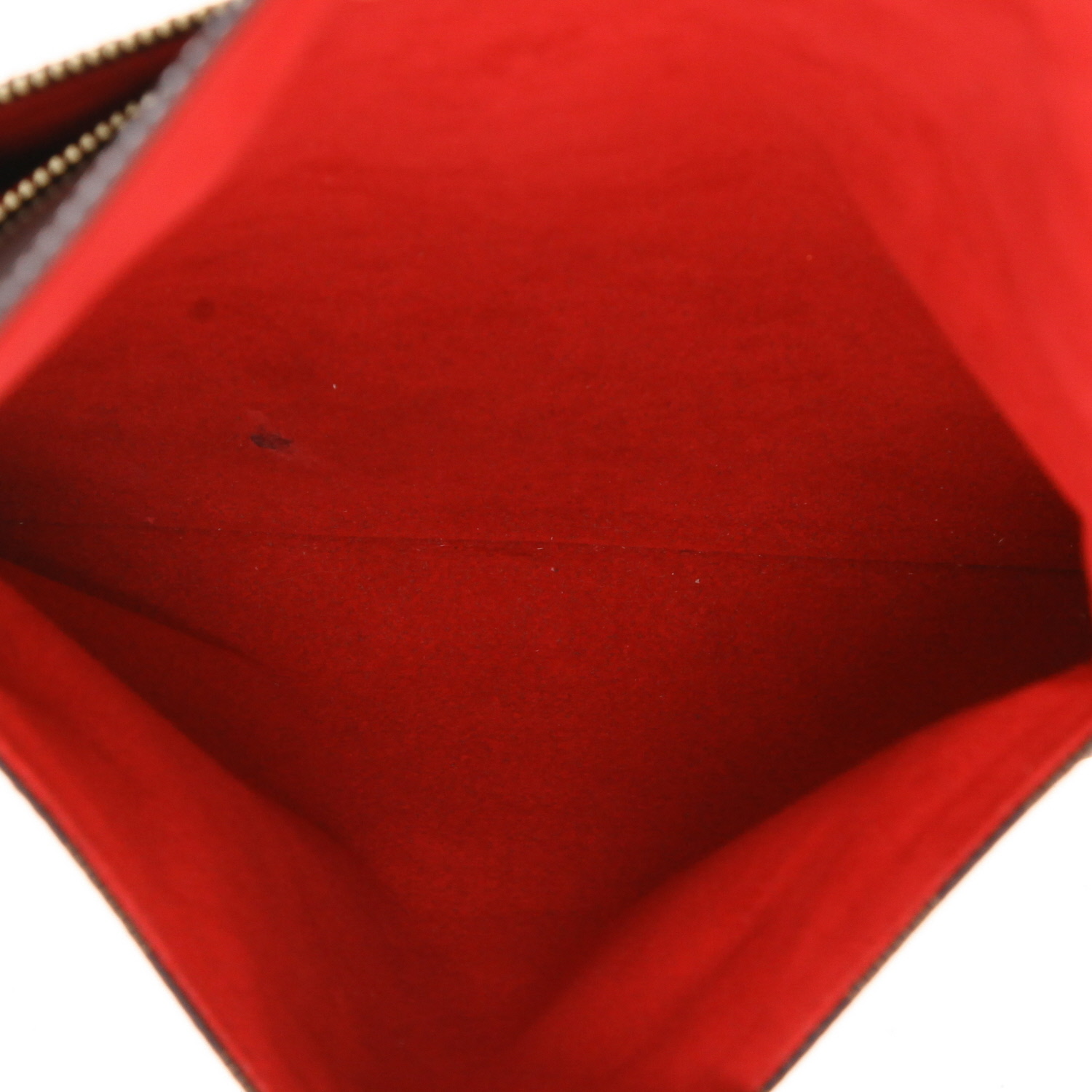 Borsa a tracolla Louis Vuitton  Aurore in tela a scacchi ebana e pelle marrone - Detail D3