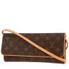 Borsa/pochette Louis Vuitton  Twin in tela monogram marrone e pelle naturale - 00pp thumbnail