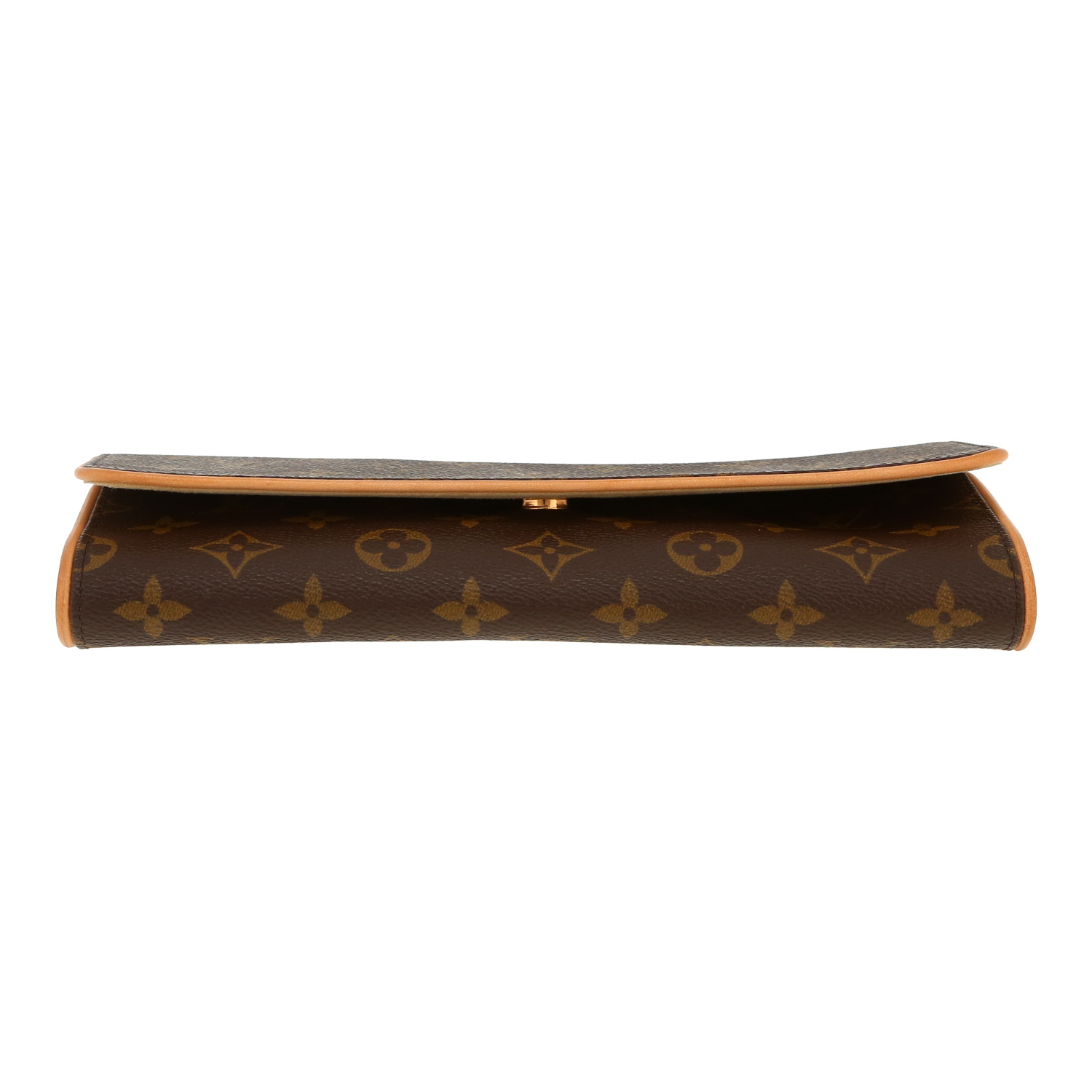 Borsa/pochette Louis Vuitton  Twin in tela monogram marrone e pelle naturale - Detail D1