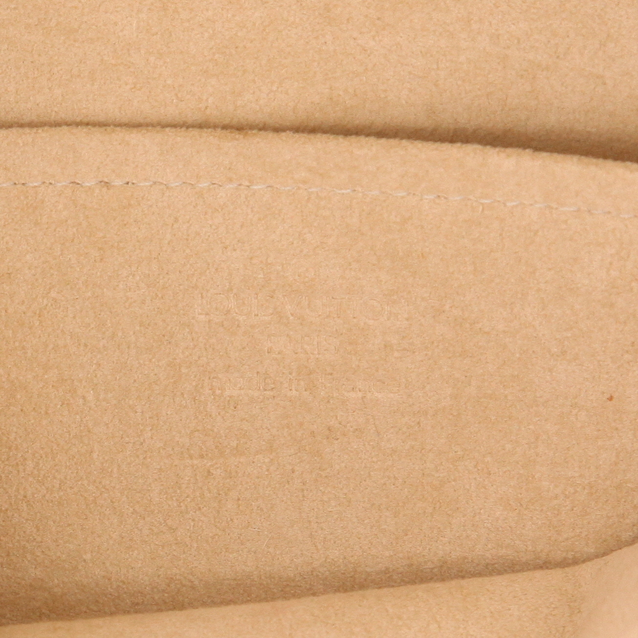 Louis Vuitton  Twin handbag/clutch  in brown monogram canvas  and natural leather - Detail D2