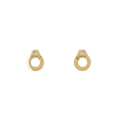 Orecchini Dinh Van Menottes R8 in oro rosa e diamanti