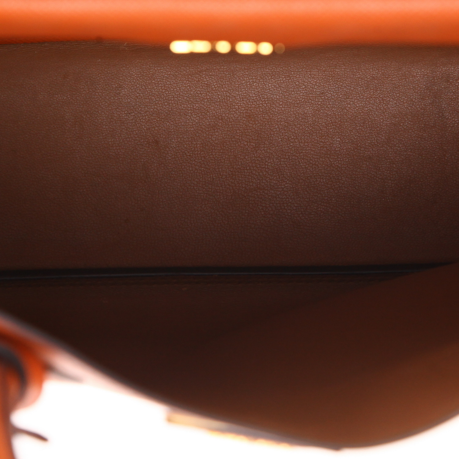 Prada  Double handbag  in orange leather - Detail D3