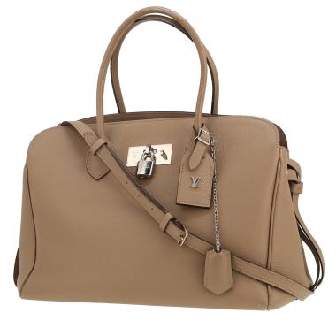 Sac à main Louis Vuitton  Milla en cuir grainé taupe