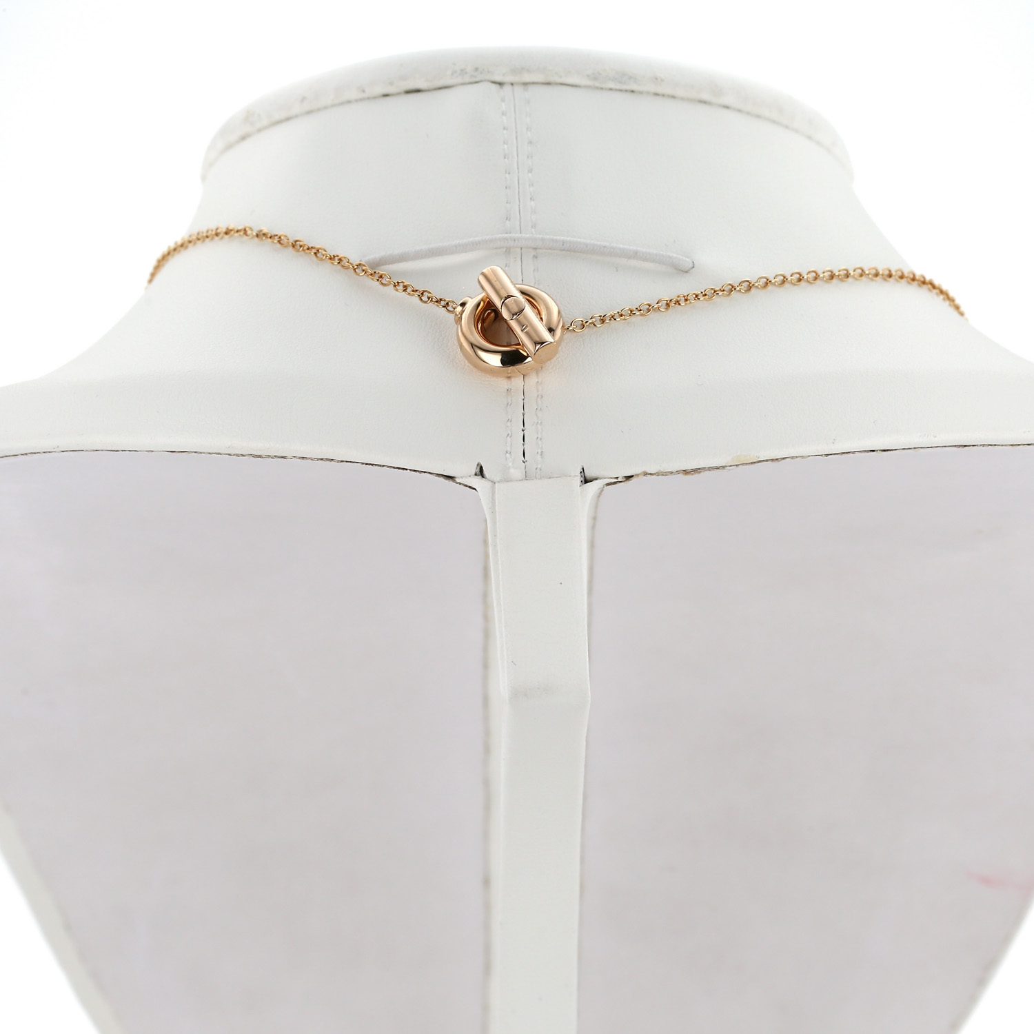 Vhernier necklace in pink gold and ebony - Detail D4