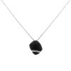 Vhernier Pirouette long necklace in white gold, diamonds and ebony - 00pp thumbnail