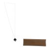 Vhernier Pirouette long necklace in white gold, diamonds and ebony - Detail D2 thumbnail