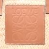 Shopping bag Loewe   in rafia e pelle marrone - Detail D2 thumbnail