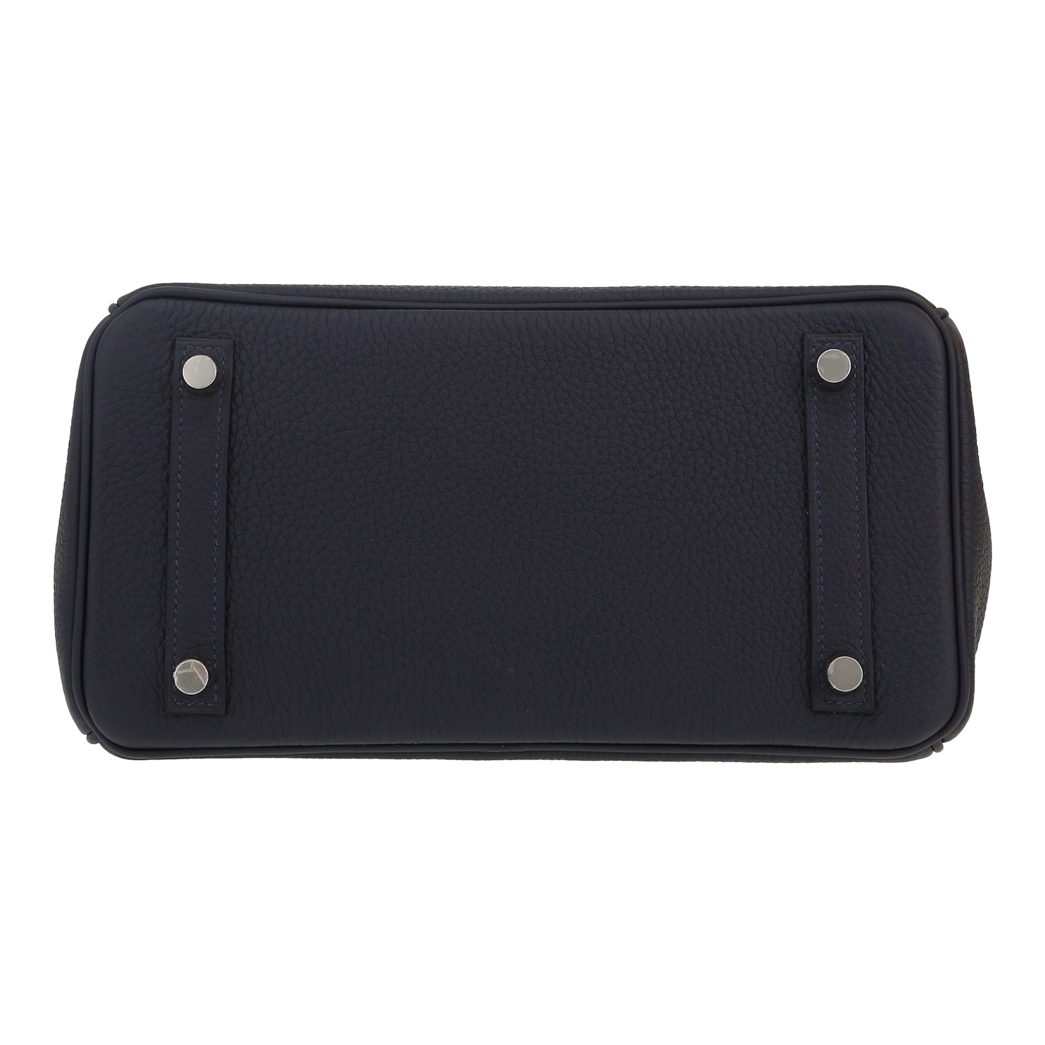 Hermès  Birkin 25 cm handbag  in dark blue togo leather - Detail D1