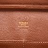 Bolso de mano Hermès  Plume en cuero granulado marrón - Detail D2 thumbnail