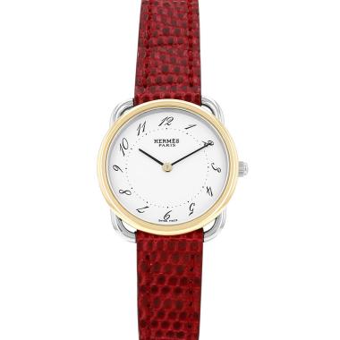 Montre Hermès Arceau en plaqué or et acier Ref: Arceau  Vers 2000