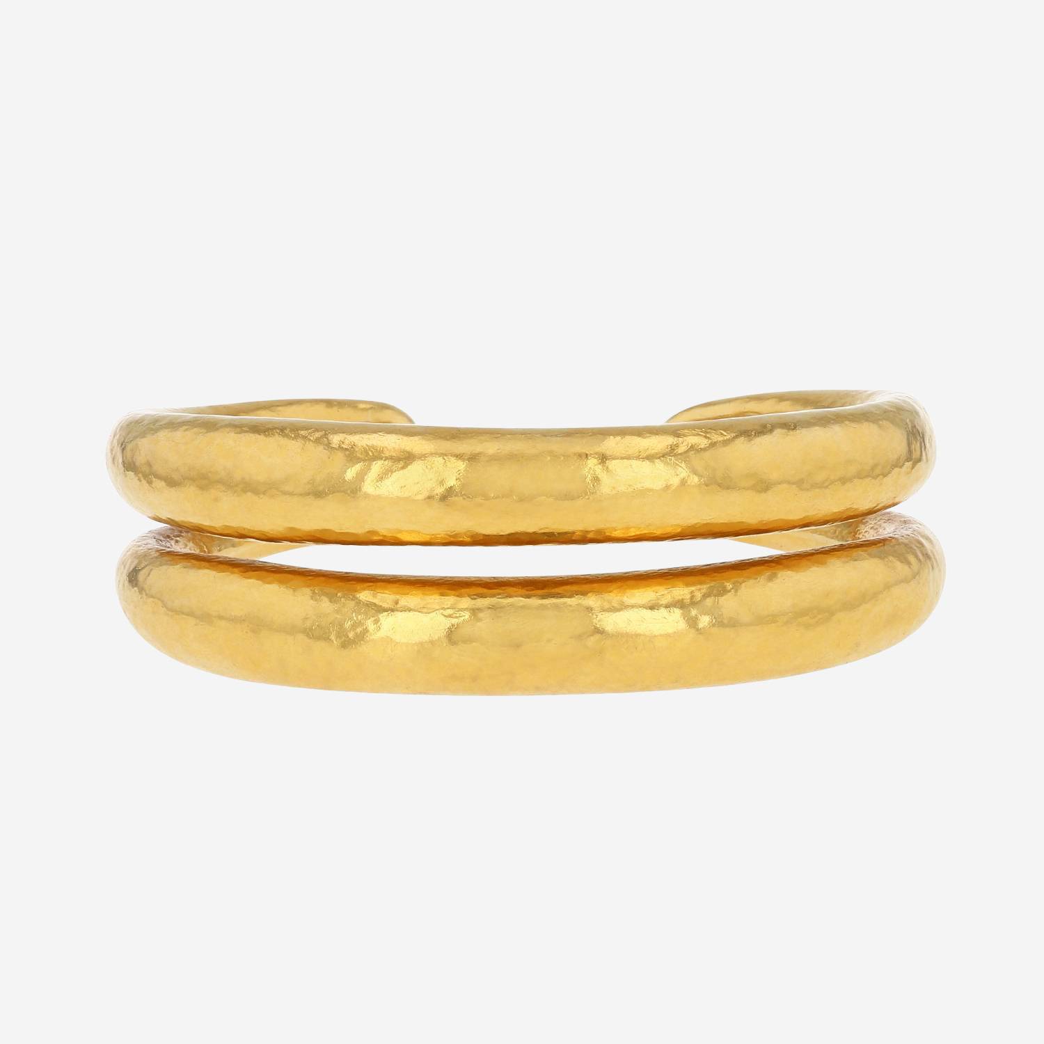 Bracelet ouvert Zolotas Classics en or jaune 22 carats