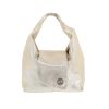 Chanel   handbag  in silver and gold leather - 360 thumbnail