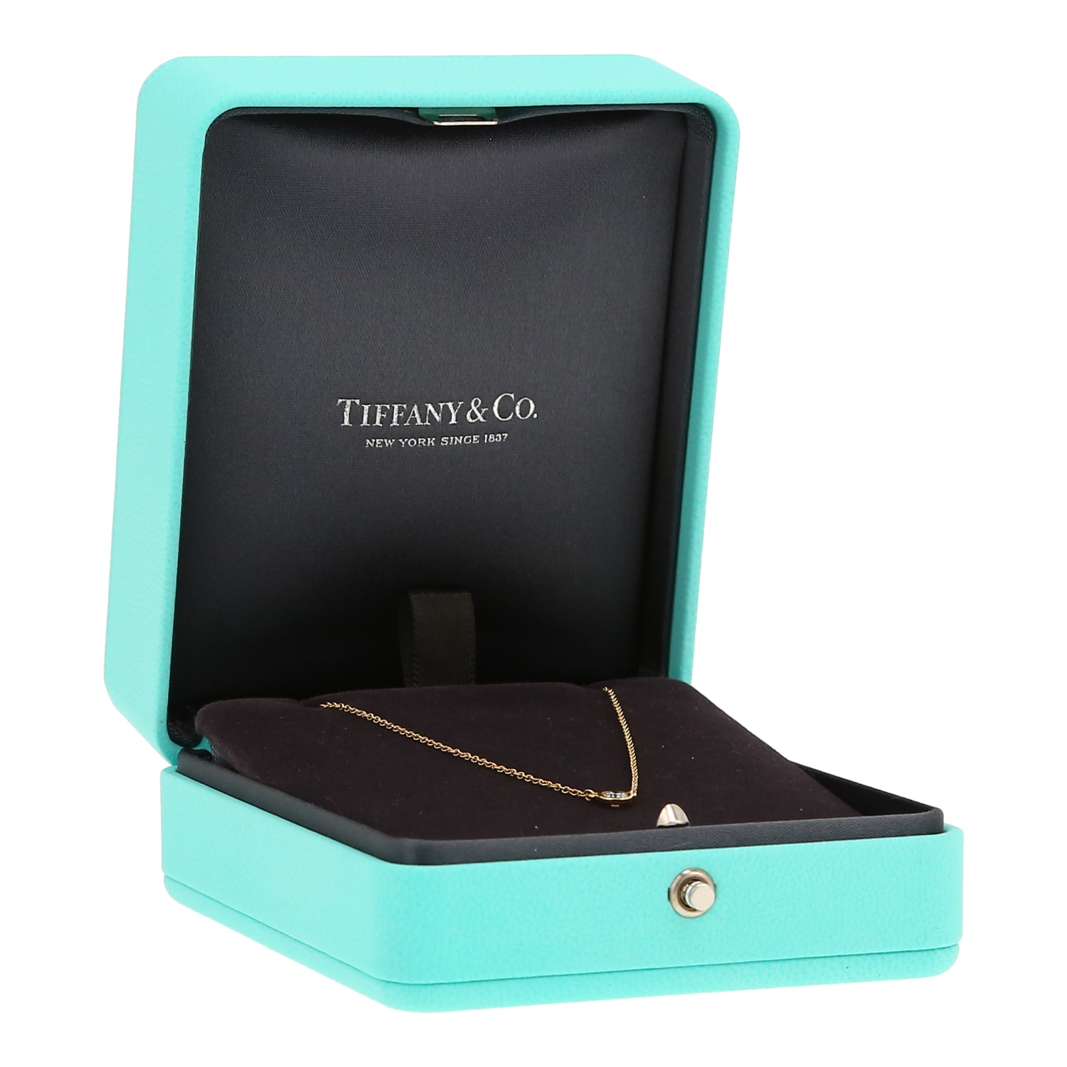 Collar Tiffany & Co Diamonds By The Yard de oro amarillo y diamante - Detail D2