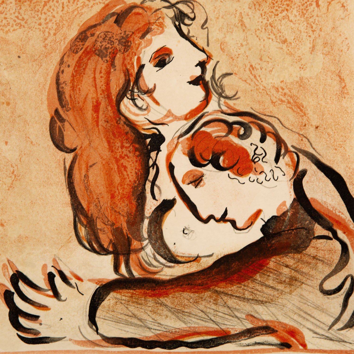 Marc Chagall (1887-1985), La Vierge d'Israël - 1960 - Detail D1