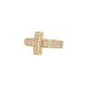 Tiffany & Co T1 large model ring in yellow gold and diamonds - 00pp thumbnail