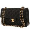 Bolso de mano Chanel  Timeless Petit en cuero acolchado negro - 00pp thumbnail