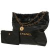 Chanel  22 shopping bag  in black leather - 00pp thumbnail