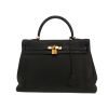 Hermès  Kelly 35 cm handbag  in black togo leather - 360 thumbnail