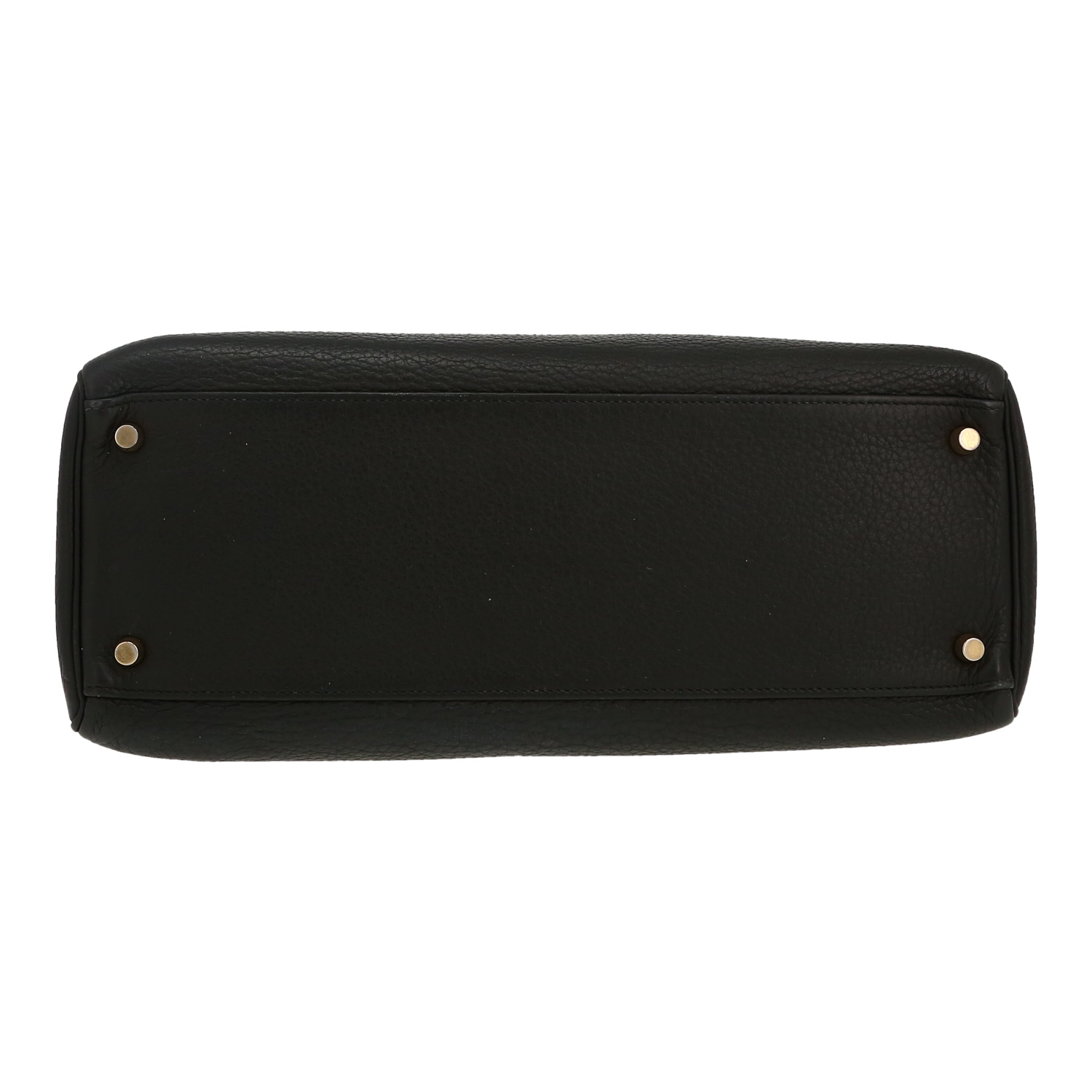 Sac à main Hermès  Kelly 35 cm en cuir togo noir - Detail D1
