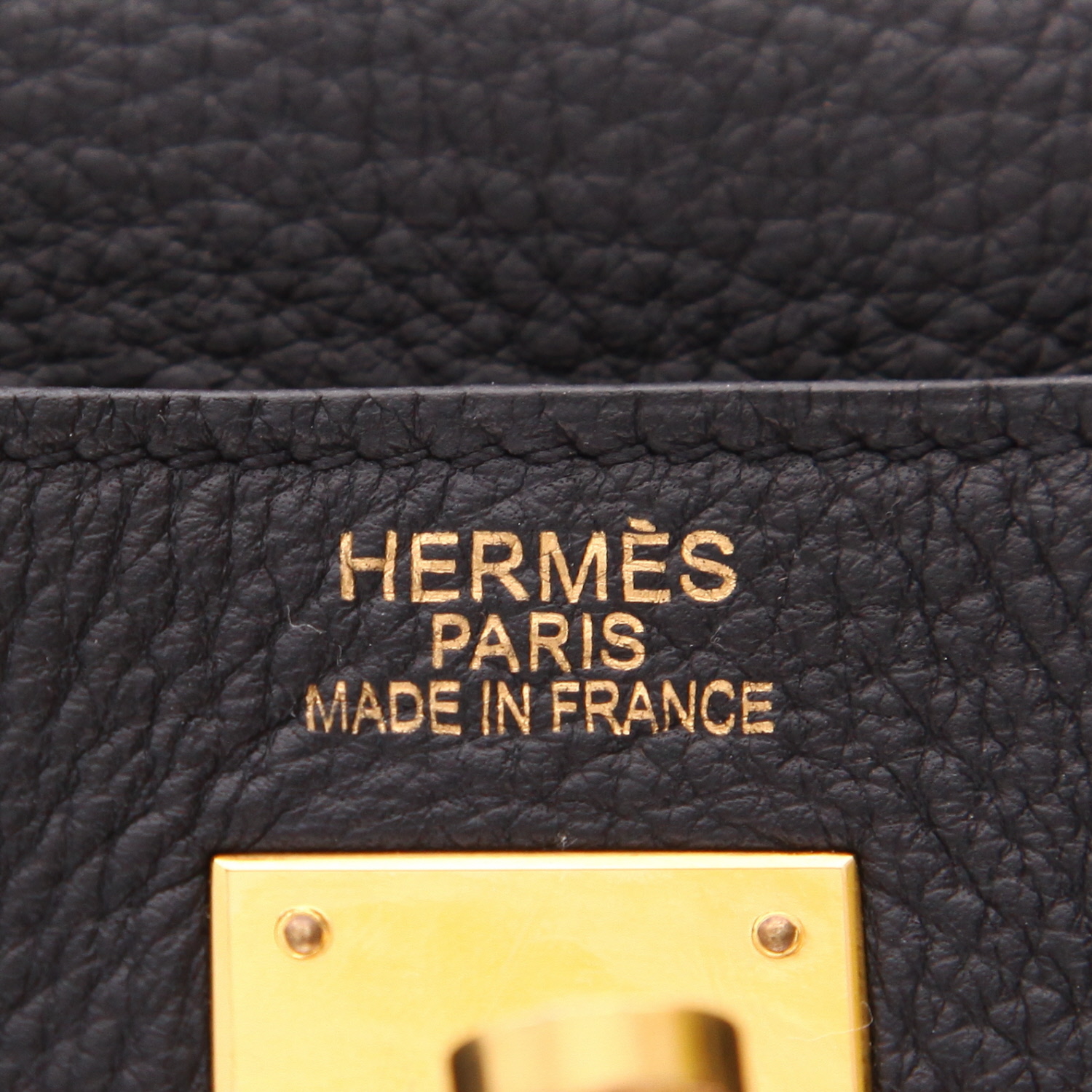 Borsa Hermès  Kelly 35 cm in pelle togo nera - Detail D2