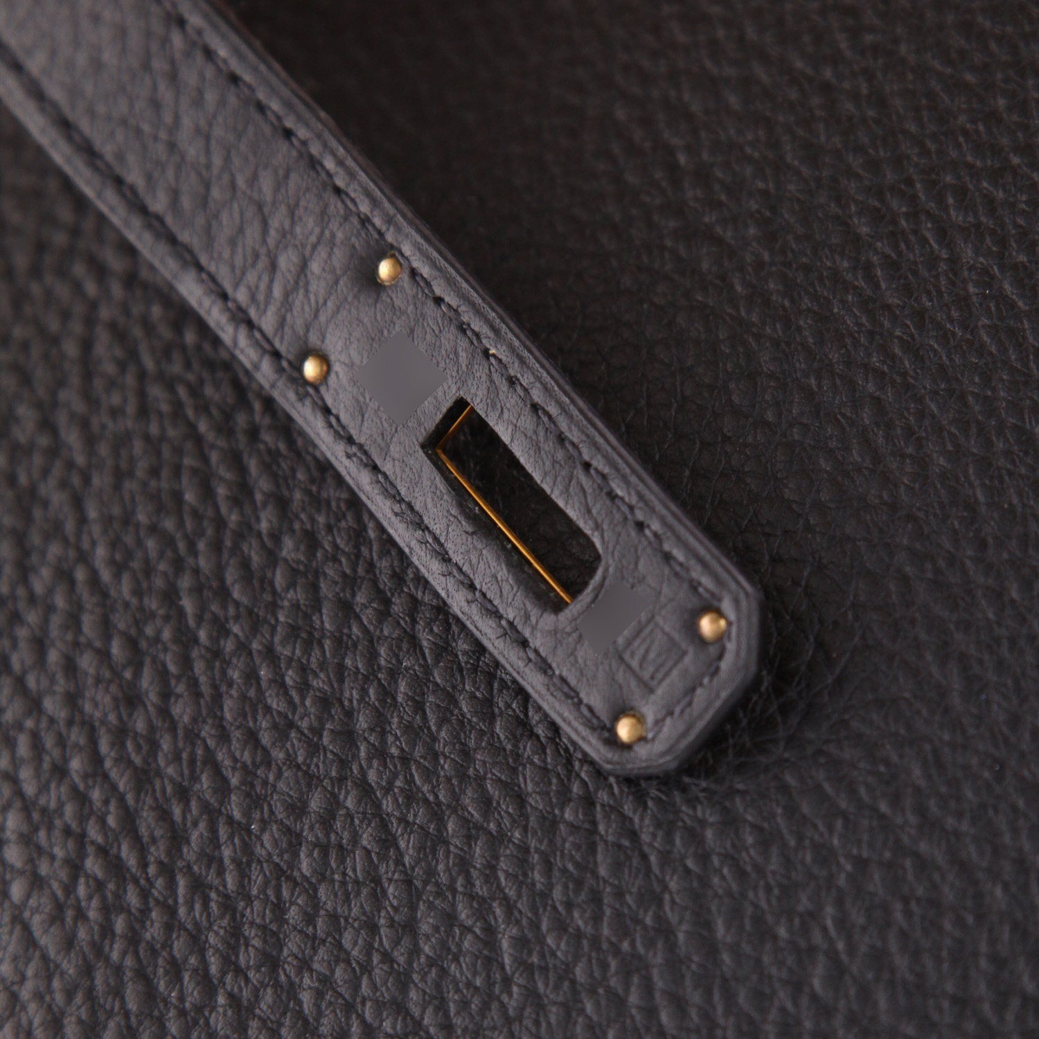 Hermès  Kelly 35 cm handbag  in black togo leather - Detail D4