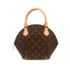 Bolso de mano Louis Vuitton  Ellipse en lona Monogram marrón y cuero natural - 360 thumbnail