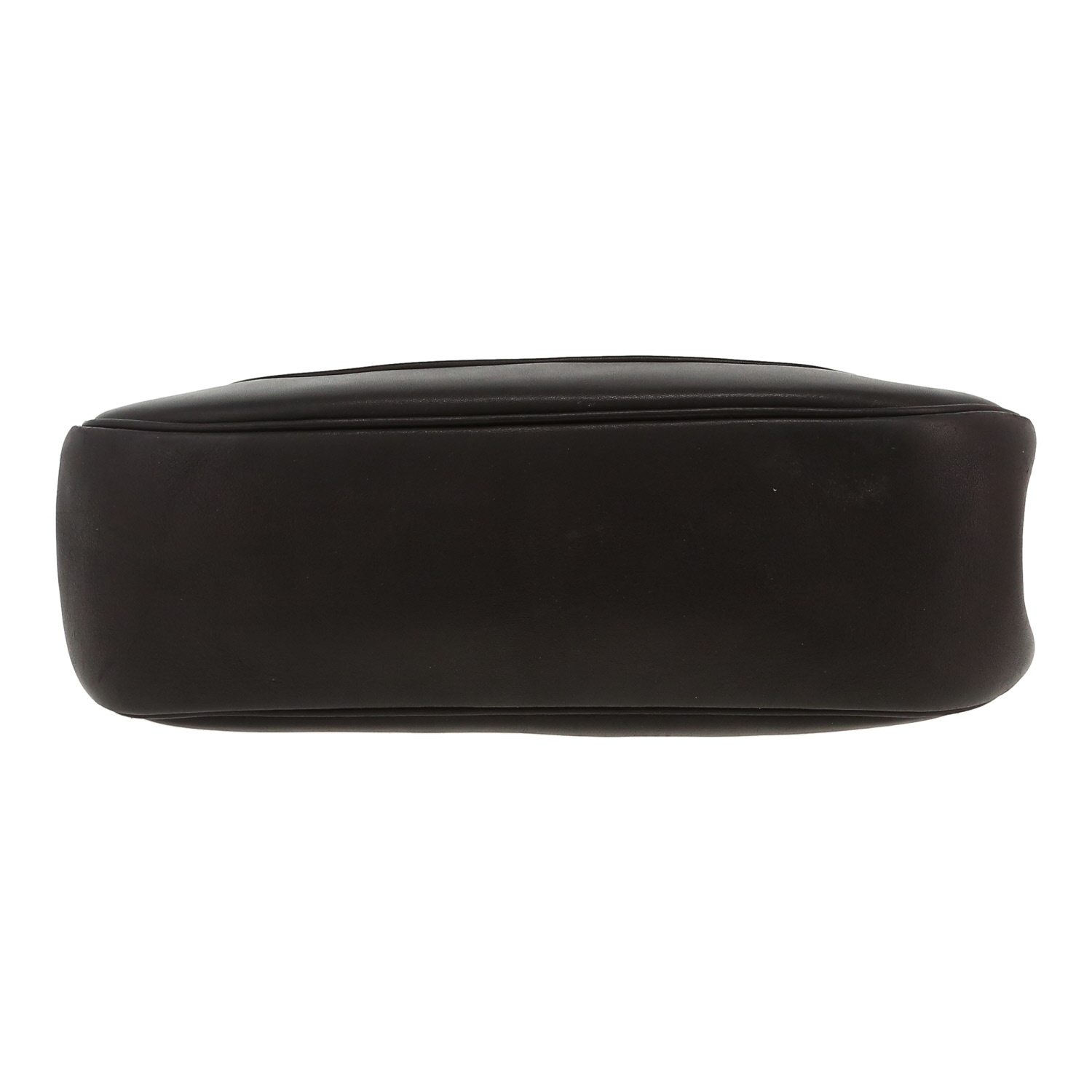 Sac bandoulière Hermès  Berline en cuir Swift noir - Detail D1