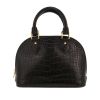 Bolso bandolera Louis Vuitton  Alma BB en cocodrilo negro - 360 thumbnail