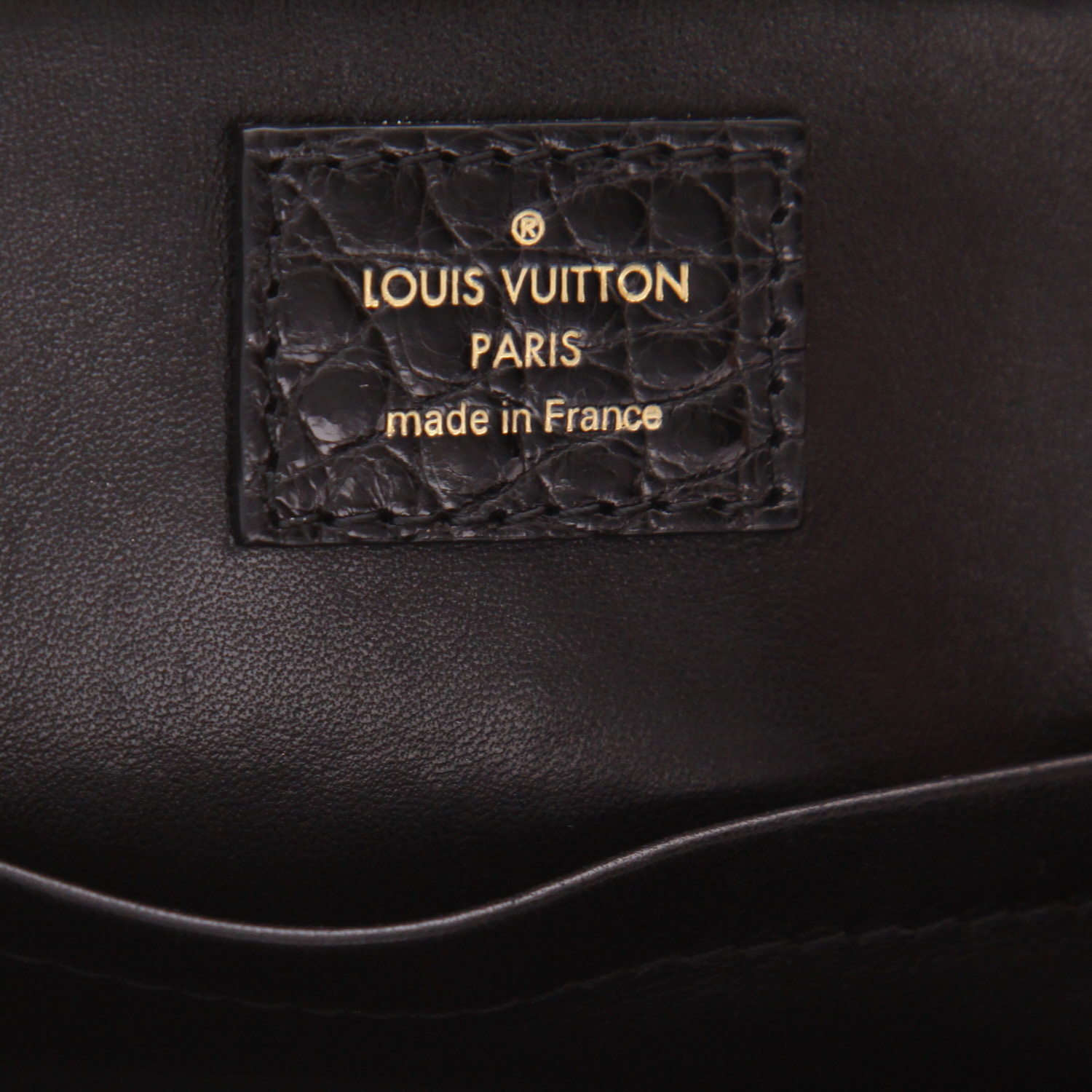 Borsa a tracolla Louis Vuitton  Alma BB in coccodrillo nero - Detail D2
