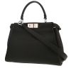 Bolso de mano Fendi  Peekaboo en cuero granulado negro - 00pp thumbnail