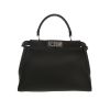 Fendi  Peekaboo handbag  in black grained leather - 360 thumbnail