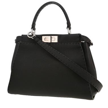 Sac à main Fendi  Peekaboo en cuir grainé noir