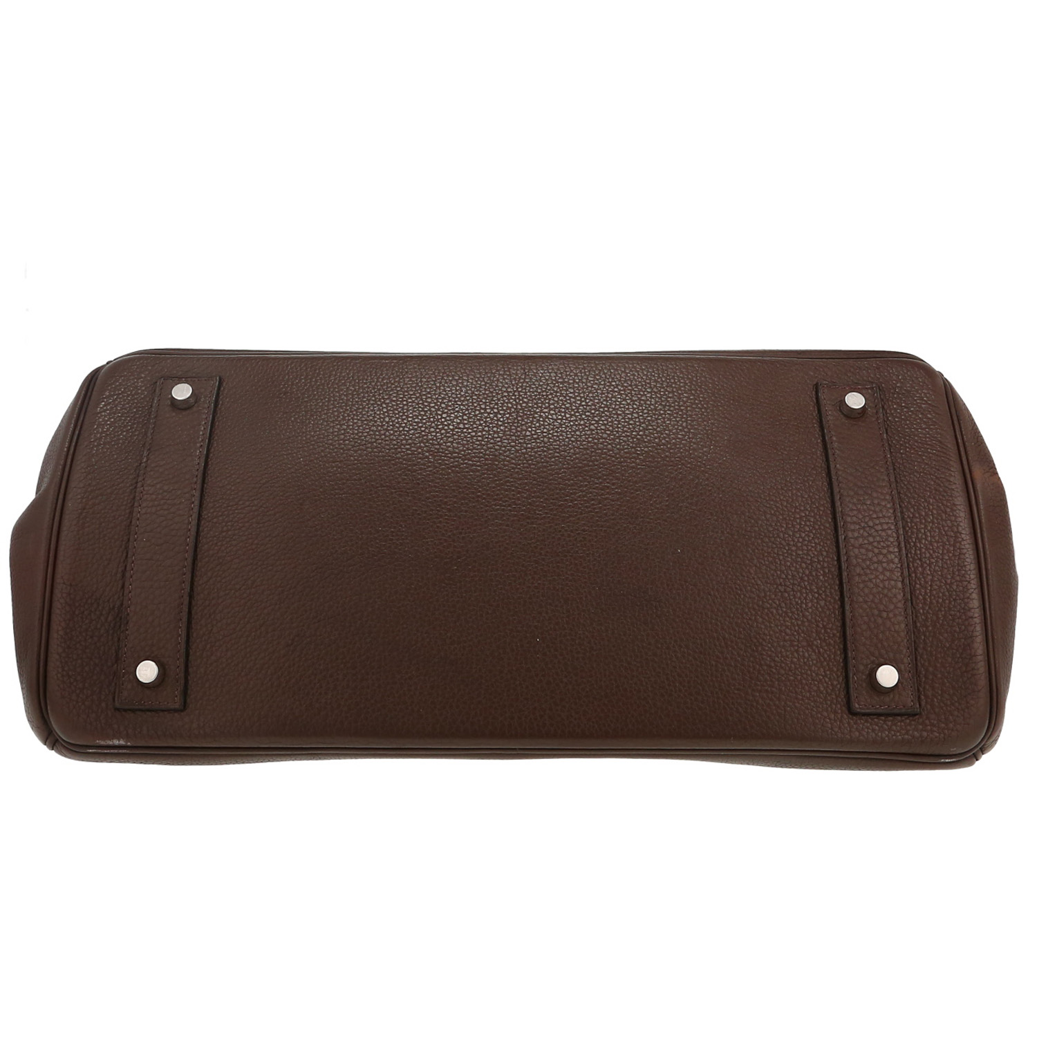 Bolso para llevar al hombro o en la mano Hermès  Birkin Shoulder en cuero togo marrón - Detail D1