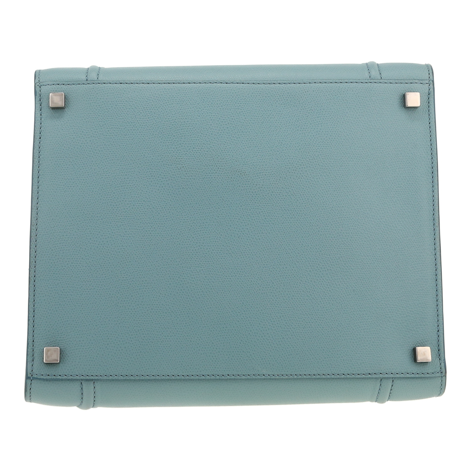 Shopping bag Celine  Cabas Phantom in pelle martellata blu - Detail D1