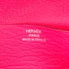 Hermès  Bearn wallet  in etoupe and pink Mysore leather - Detail D2 thumbnail