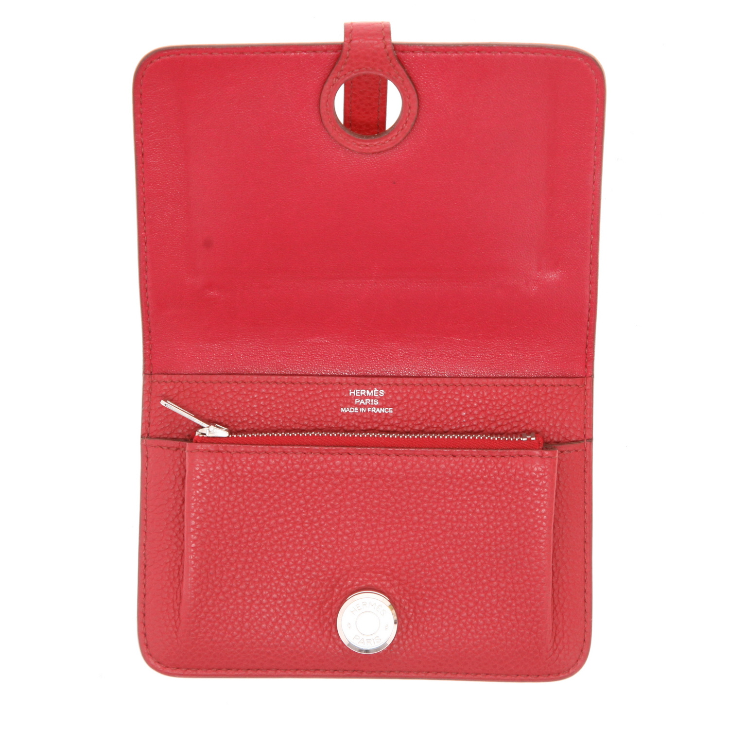 Hermès  Dogon wallet  in pink togo leather - Detail D3