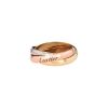 Bague Cartier Trinity petit modèle en 3 ors, taille 48 - 00pp thumbnail