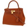 Bolso de mano Hermès  Kelly 28 cm en Barenia Faubourg color oro - 00pp thumbnail