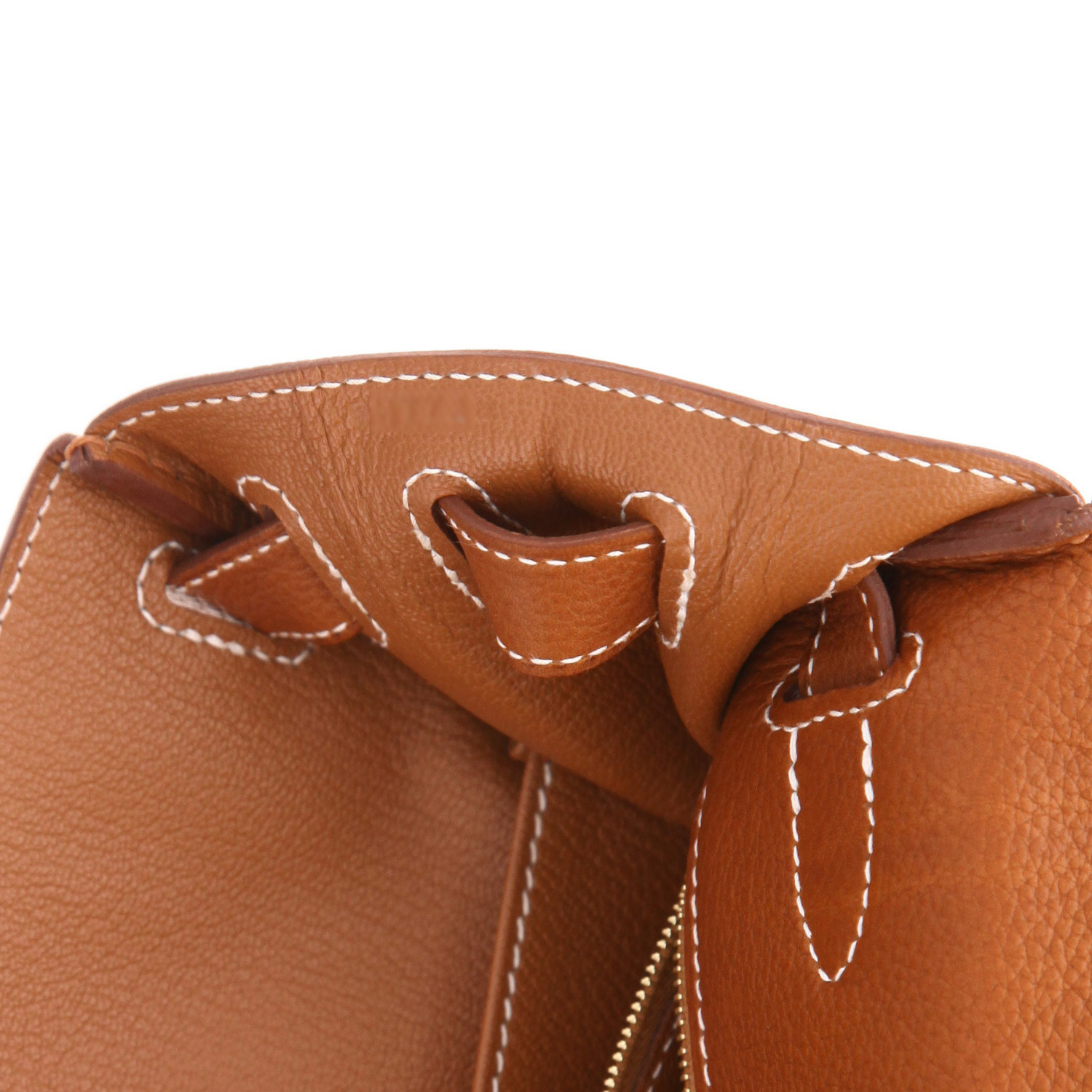 Borsa Hermès  Kelly 28 cm in Barenia Faubourg gold - Detail D3