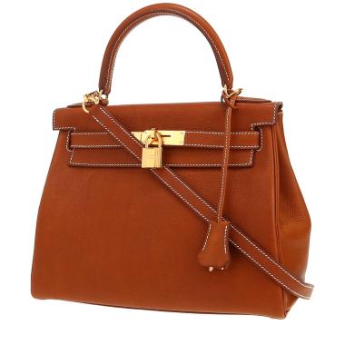 Hermès  Kelly 28 cm handbag  in gold Barenia Faubourg