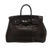 Bolso de mano Hermès  Birkin 35 cm en cocodrilo niloticus negro - 360 thumbnail