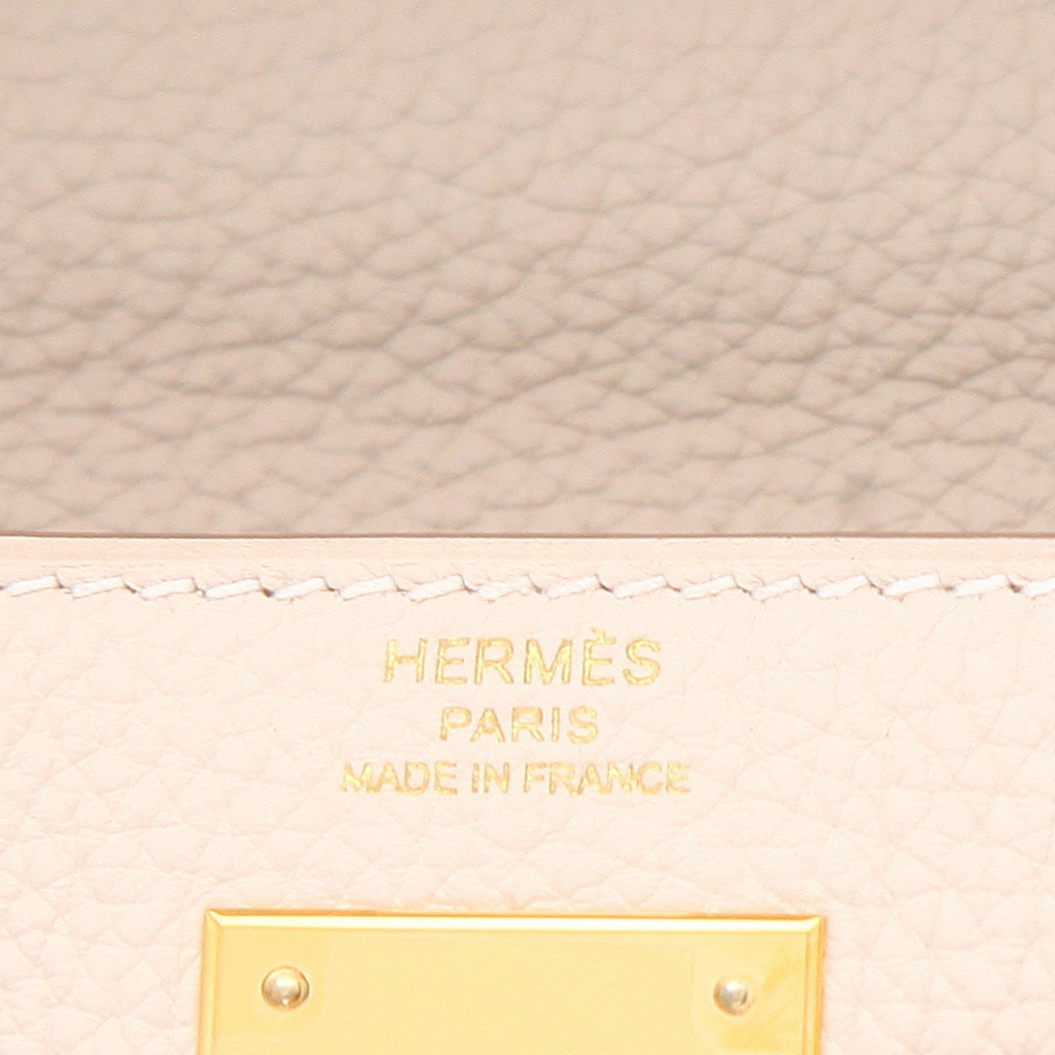 Borsa Hermès  Kelly 28 cm in pelle togo Nata - Detail D2