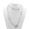 Hermès Farandole 80 long necklace in silver - 360 thumbnail