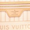 Louis Vuitton  Neverfull shopping bag  in azur damier canvas  and natural leather - Detail D2 thumbnail