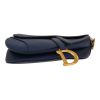 Borsa Dior  Saddle in pelle martellata blu - Detail D1 thumbnail