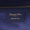 Dior  Saddle handbag  in blue grained leather - Detail D2 thumbnail