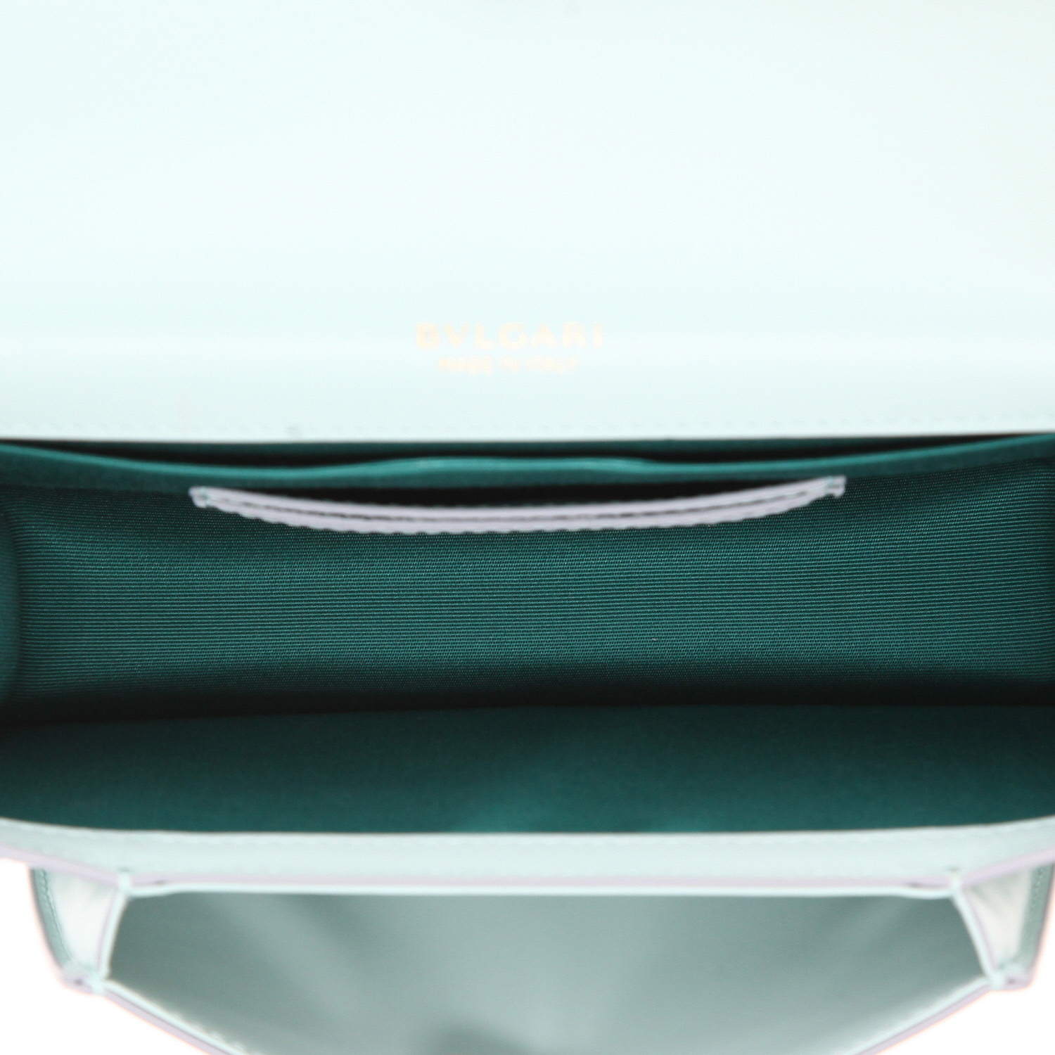 Bulgari  Serpenti Forever handbag  in Bleu Pale leather - Detail D3