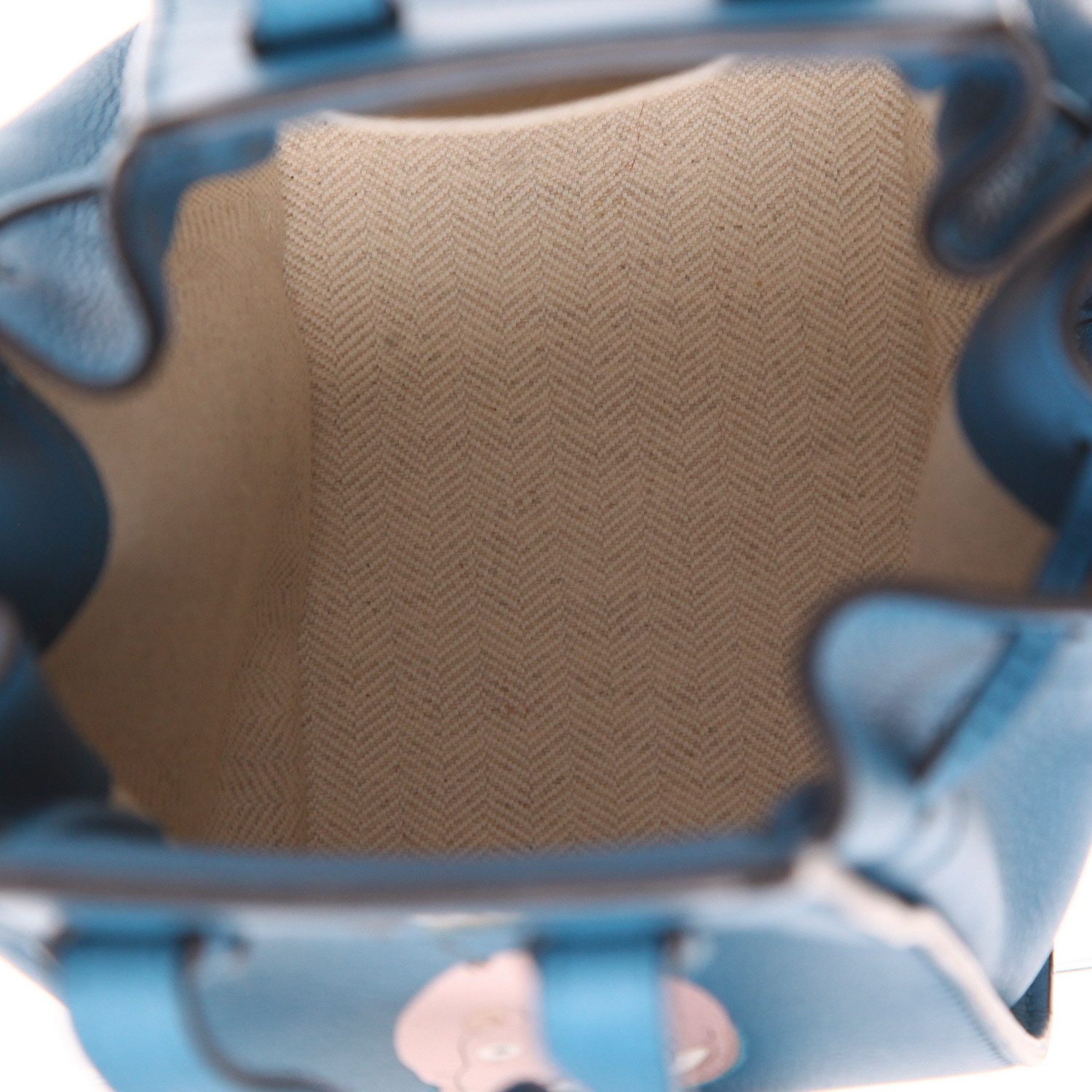Loewe Hammock  X Studio Ghibli small model  shoulder bag  in blue leather - Detail D3