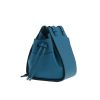 Borsa a tracolla Loewe  Hammock modello piccolo  in pelle blu - Detail D8 thumbnail