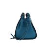 Loewe  Hammock small model  shoulder bag  in blue leather - Detail D9 thumbnail